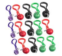 VALICLUD 20 Stück Kunststoff Rucksackclips Mit Glockenanhänger Bunte Schlüsselanhänger Für Taschen Und Rucksäcke Dekoratives Zubehör