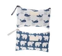 VALICLUD 2stücke Canvas Kosmetik-Aufbewahrungstasche Mit Make-up-speicherfunktion Tragbare Reise-Make-up-Tasche Kosmetikbeutel Für Gute Aufbewahrung Und Veredelung