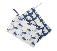 VALICLUD 2stücke Kosmetik-Aufbewahrungstasche Aus Canvas Für Reisen Mehrzweck-Make-up-Tasche Mit Reißverschluss Tragbare Reise-waschbeutel Für Damen Und Mädchen