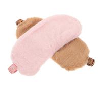 VALICLUD 2stücke Schlafaugenmaske Aus Plüsch Weiche Augenbinde Nachtaugenmaske Leichte Schlafmaske Reiseschlafmaske Schlafaugenbinde Zum Blockieren Von Licht