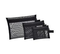 VALICLUD 3 Stück Make up Netztaschen Tragbarer Kulturbeutel Kosmetiktasche Mit Reißverschluss Für Reisen Und Alltag Leicht Großes Fassungsvermögen Schwarz