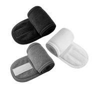 VALICLUD 3-teiliges Hautpflege-make-up-stirnband: Verstellbares Haarband Aus Mikrofaser Für Damen, Weich, Saugfähig, Aus Plüsch, Kopfbedeckung Für Yoga, Spa, Gesichtswäsche, Kopfbedeckung,