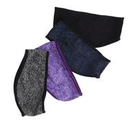 VALICLUD 4 Stück 4 Stück-Pack Warme Winterlaufstirnbänder für Damen und Herren Elastische Doppellagige Fleece Ohrenschützer für Laufen Radfahren und Outdoor Winteraktivitäten