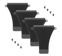 VALICLUD 4 Stück Pack Schwarze Geldklammern aus Metall für Herren Kompakte Kartenclips mit Sicherer Klemme Edelstahl Geldscheinklammern für Visitenkarten Bargeld Ausweise Minimalistisches