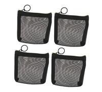 VALICLUD 4 Stück Teiliges Mesh Kosmetiktaschen mit Reißverschluss Atmungsaktive Reise Kulturbeutel für Make Up Toilettenartikel und Persönliche Pflege Praktische Aufbewahrungstaschen für