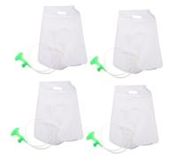 VALICLUD 4 Stück tragbarer großer Wasserbeutel Reise-Kulturbeutel reisen Haarewaschen für Bettlägerige auslaufsicherer Duschbeutel mit tragbarer Wasserbeutel Badetasche Plastik Transparent