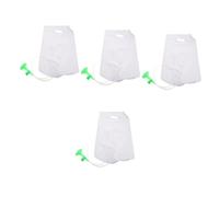 VALICLUD 4 Stück tragbarer Wasserbeutel waschen über Nacht Reise-Kulturbeutel auslaufsicherer Duschbeutel reisen mit hängend für Badetasche tragbarer großer Wasserbeutel Plastik Transparent