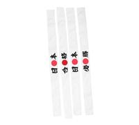 VALICLUD 4stücke Japanisches Stirnband Zum Binden Koch-stirnband Aus Stoff Karate-kopfbedeckung Für Herren Japanische Bandana Für Sport Und Halloween Schweißableitendes Stirnband Für Küche