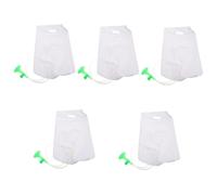 VALICLUD 5 Stück Tragbarer Großer Wasserbeutel Haarewaschen Für Bettlägerige Nachttisch Auslaufsicherer Duschbeutel Ältere Menschen Reise-kulturbeutel Mit Reisen Hängend Transparent Plastik