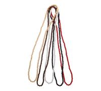 VALICLUD 5stücke Holzperlenkette Runde Handgefertigt Ethno-stil Boho-halskette Herren Damen Rustikale Partys Stylische Accessoire Garderobe Tägliche Nutzung Tribal-look
