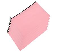 VALICLUD 6stücke Canvas-Taschen mit Reißverschluss Kosmetiktaschen und Federmäppchen Tragbare Aufbewahrungslösungen für Reisen und Alltag