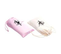 VALICLUD Ballettschuhbeutel mit Kordelzug für Aufbewahrung von Tanzschuhen Leicht und Pflegeleicht aus Canvas und Satin für Training und Reisen