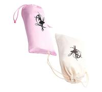 VALICLUD Ballettschuhbeutel mit Kordelzug für Reisen und Training Schuhtasche aus Canvas und Satin Aufbewahrungsbeutel mit Separates Fach für Ordnung