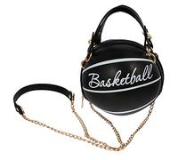VALICLUD Basketball Form Tasche EIN-Schulter Umhängetasche Kleine Runde Tasche Aus Pu Mit Ausgezeichnetem Fassungsvermögen Für Freizeitkleidung Und Tägliche Nutzung