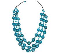 VALICLUD Boho Damenkette aus Kokosnussschale mit Attraktivem Design und Feiner Verarbeitung Elegante Webkette für Täglichen Gebrauch und Partys im Bohemia Stil