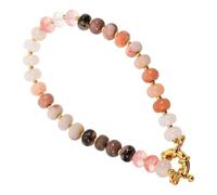 VALICLUD Boho Schmuck Perlenarmband für Damen mit Elastischem Sitz und Bunten Natursteinen Dehnbar und Bequem im Bohemian Stil für Entspannte Sommeratmosphäre Am Strand