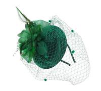 VALICLUD Braut Fascinator Netzmotiv Kleiner Hut Haarschmuck Vintage Stil Mit Federbusch Für Hochzeiten Und Teepartys Haarklammer