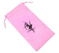 VALICLUD Canvas Ballettschuhbeutel mit Kordelzug Tragbare Tanzschuhtasche für Mädchen Abriebfester Aufbewahrungsorganizer für Spitzenschuhe und Ballettzubehör 13x27cm Vielseitig für Tanz