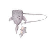 VALICLUD Canvas Umhängetasche Walhai Motiv mit Anhänger Verstellbare Schultertasche Leichte Crossbody Tasche für Damen Freizeit Reisen