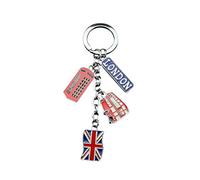 VALICLUD Chic UK Flagge Metall Schlüsselbund Souvenir Schlüsselbund Union Jack Schlüsselbund Auto Schlüsselbund Tasche Charms
