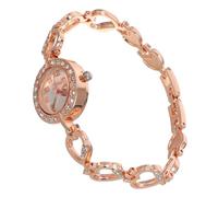 VALICLUD Damen Digitaluhr Quarzuhr Mit Strass Armbanduhr Roségold Herzdesign Handgelenksdekoration Für Frauen