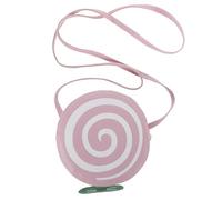 VALICLUD Damen Pu Runde Umhängetasche Kleine Candy Girl Tasche Mit Lollipop Design Für Alltag Party Shopping