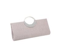 VALICLUD Elegante Damen Clutch Tasche aus Polyester mit Glitzeroptik und Faltendesign Beige Abendhandtasche für Party und Hochzeit Modische Kleine Handtasche