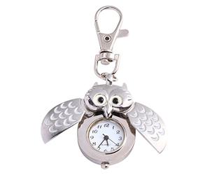 VALICLUD Eule Taschenuhr Schlüsselanhänger Cartoon Stil Langlebig Batteriebetrieben Modisch Geschenk Für Damen Und Herren