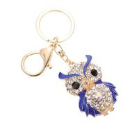 VALICLUD Eulen Schlüsselanhänger Mit Strassbesatz Zinklegierung 10.5X4X2 Cm Stylischer Damen Anhänger Für Tasche Auto Schlüsselring Sicherer Verschluss