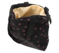 VALICLUD Große Schultertasche mit Erdbeermuster aus Robustem Gewebe Leichte Tragetasche mit Stabilem Griff für Einkaufen und Alltag Modisch und Geräumig für Studenten