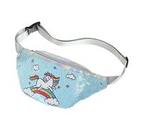 VALICLUD Gürteltasche Mit Pailletten Und Cartoon-Design Sporttasche Für Damen Brusttasche Mit Verstellbarem Riemen Passend Für Handy Powerbank Sonnenbrille Portemonnaie Make-up Schlüssel Un