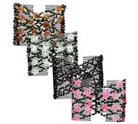 VALICLUD Haarkamm Mit Perlen Doppelte Zähne Dehnbar Stahl Haarklammer Für Frauen Mädchen Frisuren Schmuck 4 Stück Zufälliger Stil