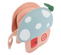 VALICLUD Junge Mädchen Cartoon Pilztasche Münztasche Umhängetasche Aus Hochwertigem Pu Material Mit Riemen Für Mädchen Kleinkinder Zur Aufbewahrung Von Münzen Kleingeld Snacks Und Süßigkeit