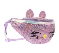 VALICLUD Katze Tasche Junge Mädchen Fanny Pack Cartoon Motiv Aus Pu Material Mit Platz Für Spiegel Geldbörse Kleine Spielsachen Für Outdoor Aktivitäten Reisen Radfahren Gassigehen Wandern u
