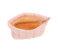 VALICLUD Kleine Gesteppte Kosmetiktasche aus Baumwolle Kompakt und Tragbar Modische Rosa Handtasche für Damen für Freizeit und Formelle Anlässe im Winter