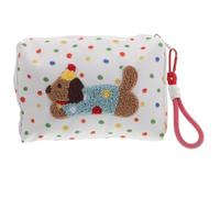 VALICLUD Kleine Kosmetiktasche mit Reißverschluss Süße Welpen Make up Tasche Multifunktionaler Reise Organizer mit Robustem Material und Praktischer Handtragetasche für Damen und Auto