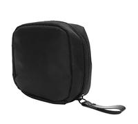 VALICLUD Kleiner Kosmetiktasche s Tragbar Mit Reißverschluss Reise Kulturbeutel Schwarz Mit Rotem Innenfutter Für Damen