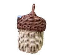 VALICLUD Kleiner Rattan Korb Aufbewahrungstasche für Tragbare Gewebte Umhängetasche als Foto Requisite und Crossbody Tasche