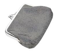 VALICLUD Kleiner Vintage Geldbörse Damen Kussverschluss Geldbeutel Klein Handtasche Retro Clutch Grau für Partys