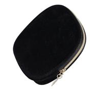VALICLUD Kosmetiktasche Praktische Kleine Schminktasche aus Cord Kleiner Schwarze Quadratischer Münzbeutel mit Reißverschluss und Fächern für Handtasche und Alltag