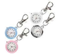 VALICLUD Krankenschwester Taschenuhr Mit Schlüsselanhänger Leuchtende Anzeigen 4 Stück Tragbare Uhr Für Pflegekräfte Langlebig Praktische Clip Uhr Für Schwestern Und Studenten