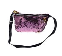 VALICLUD Pailletten Gold und Rosa Bauchtasche für Damen Leicht und Wiederverwendbar mit Verstellbarem Gurt und Einfachem Reißverschluss für Outdoor-aktivitäten