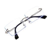 VALICLUD Randlose Modische Sonnenbrille mit UV Schutz Transparentempc Glas Unisex für Outdoor und Reisen