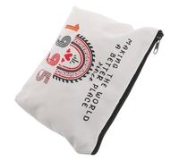 VALICLUD Reise-Make-up-Tasche aus Canvas für Frauen Geburtstag Geschenk mit Motiv Kosmetiktasche zum Geburtstag Organizer für Hautpflege und Beauty-Produkte Tragbar für Reisen und Alltag