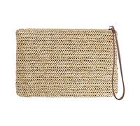 VALICLUD Reißverschlüsse Kupplungen Für Frauen Clutch-geldbörse Für Damen Clutch Für Damen Clutch Aus Stroh Clutch-geldbörsen Aus Stroh Für Damen Fräulein Handtasche Tragbar Reissverschluss