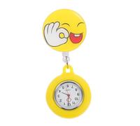VALICLUD Retractable Watch Clip wasserdichte Schwesternuhr Mit Sicherheitsclip Praktische Taschenuhr Für Ärzte Und Pflegepersonal Lustiges Cartoon-Design