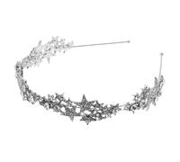 VALICLUD Rhinestone Stern Haarreif Hochzeit Braut Haarschmuck Glänzende Krone Elegant Leicht Komfortabel Für Brautjungfern Festliche Anlässe Und Hochzeitsfrisuren