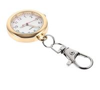 VALICLUD Schlüsselanhänger Uhr Hängende Taschenuhr Quarzuhr Goldfarben Kleines Schmuckstück Für Schüler Und Reisen