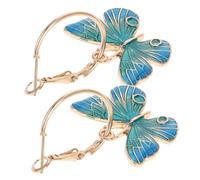 VALICLUD Schmetterlingsohrringe Mit Öltropfeneffekt Für Damen Bunte Tier-schmetterlings-tropfenohrringe Leichtgewichtige Schmetterlings-ohrhänger Für Täglichen Gebrauch