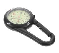 VALICLUD Schwarze Clip Uhr mit Leuchtzifferblatt und Präzisem Quarzwerk aus Legierung und Glas für Krankenschwestern und Ärzte Beim Klettern und Bauarbeiten